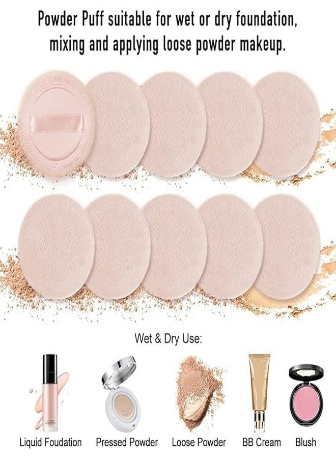 BANIRA Cotton Powder Puff,Makeup Applicator Foundation Loose Powder,Blender,Sponge (Small, 6pcs) - Image 3