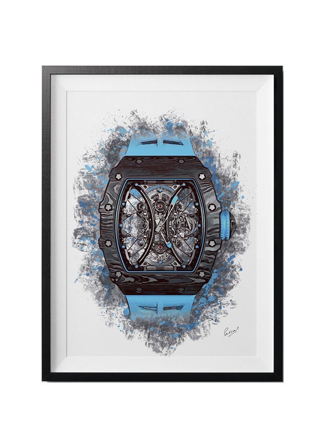 Boomah Accessories Richard Mille 'Pablo Mac Donough' Fine Art Poster With Frame 30x40 cm 