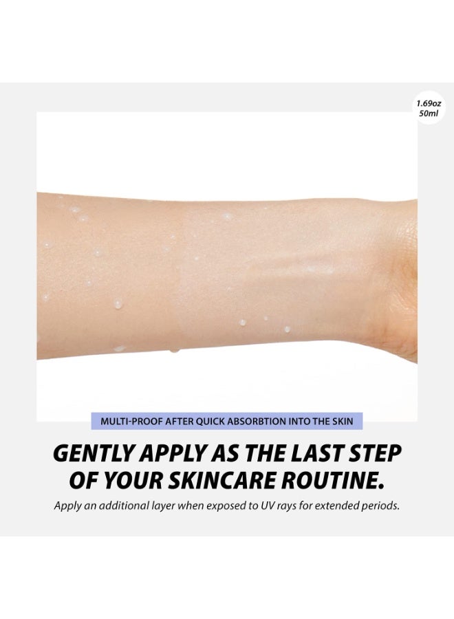 كريم واقي من الشمس مقاوم للماء من A'PIEU Pure Block بعامل حماية SPF50+/PA+++، 50 مل | واقي شمس كوري مقاوم للعرق وآمن على الشعاب المرجانية، مناسب للأنشطة الخارجية - Image 2