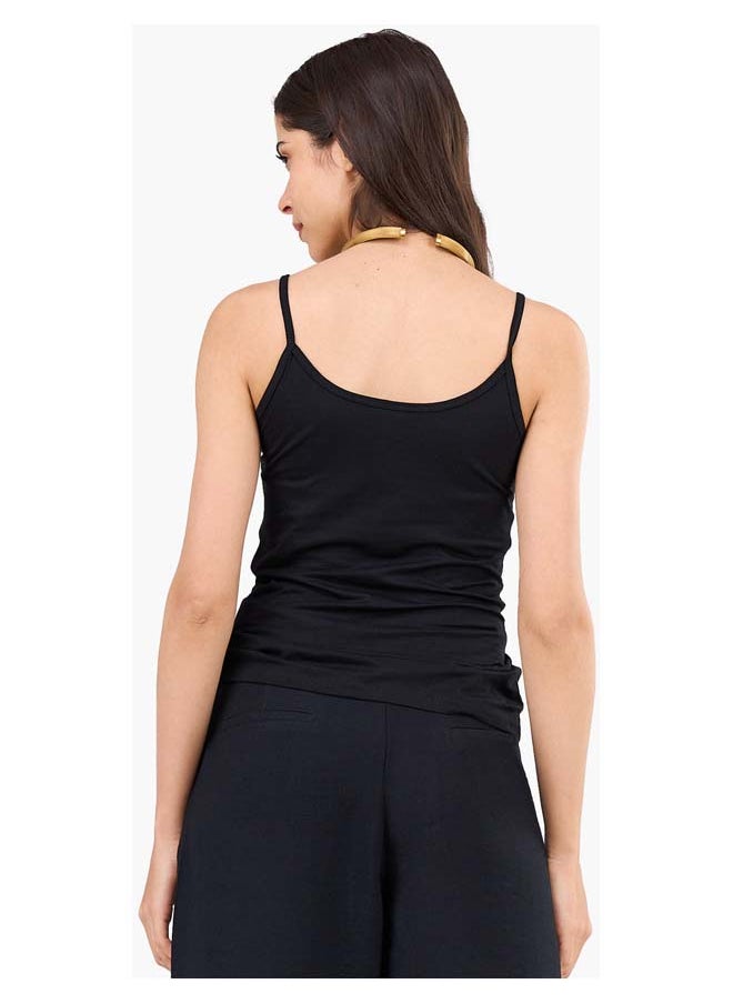 Clue Spaghetti Strap Tencel Top  - Image 3