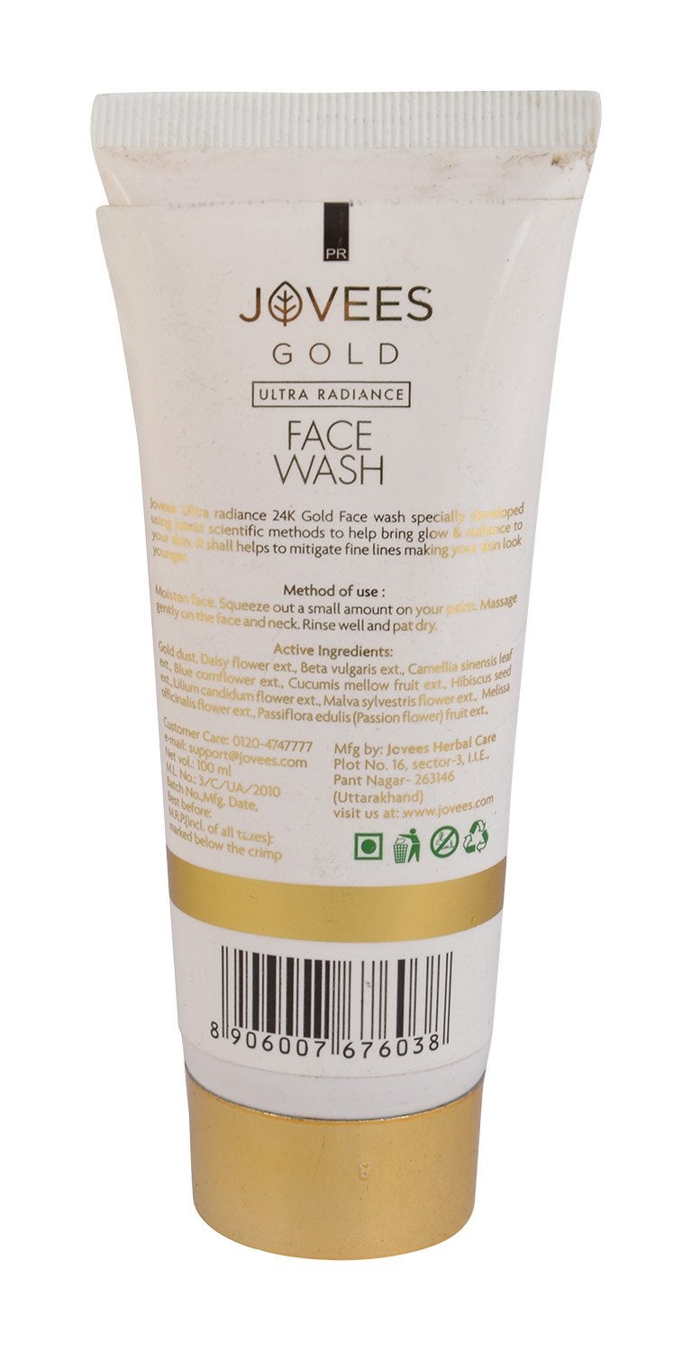 Jovees Face Wash  Gold 100ml Pack - Image 2