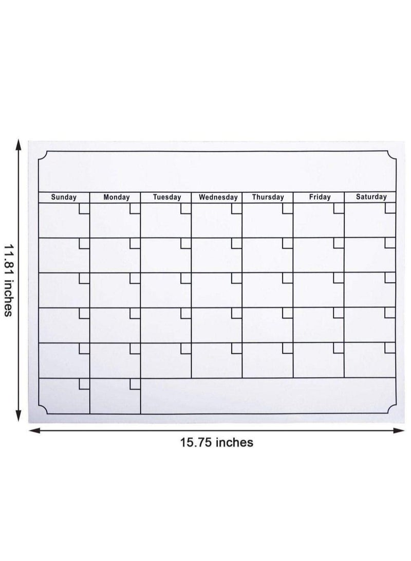 Magnetic Fridge White Board Planner Refrigerator Calendar Magnets Dry Erase and Reusable - Image 2