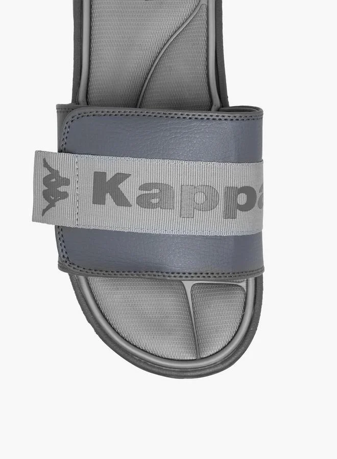 Kappa GREY Men Hook & Loop Slides for Men | Best Price UAE