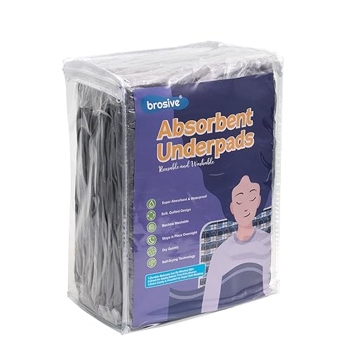 Brosive Hide Stains Extra Large Incontinence Pads 36x72 Inch Heavy Absorbent Waterproof Washable Bed Protector for Adults Pets - Image 5