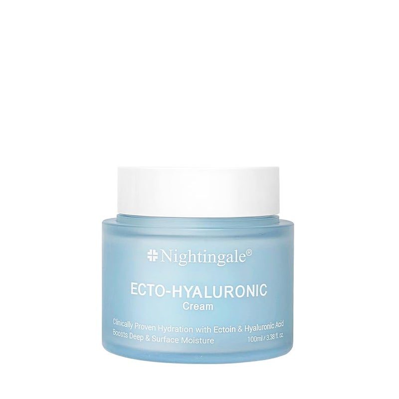 Nightingale Ecto-Hyaluronic Cream with 8 layer Hyaluronic Acid, Ectoin, Daily Face Moisturizer For Dry Skin, Fragrance Free, Hypoallergenic, Allergen Free, Cruelty Free, Vegan, Korean Skin Care - Image 1