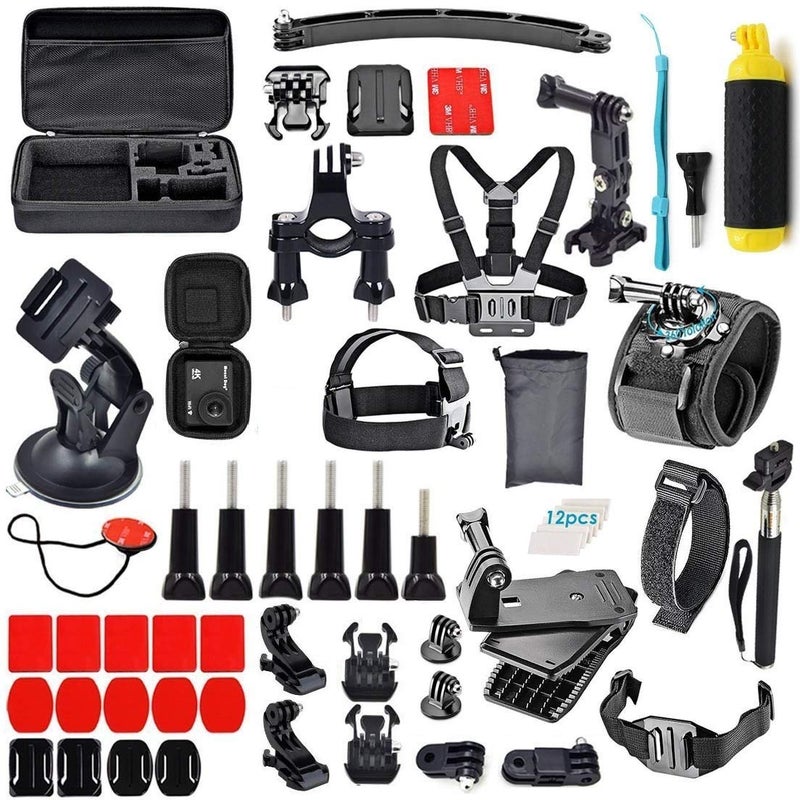 Adofys 61 in 1 Action Camera Accessories Kit Compatible for GoPro, Sony Action Cam, Nikon, Garmin, Ricoh Action Cam, SJCAM and All Other Action Cameras - Image 1