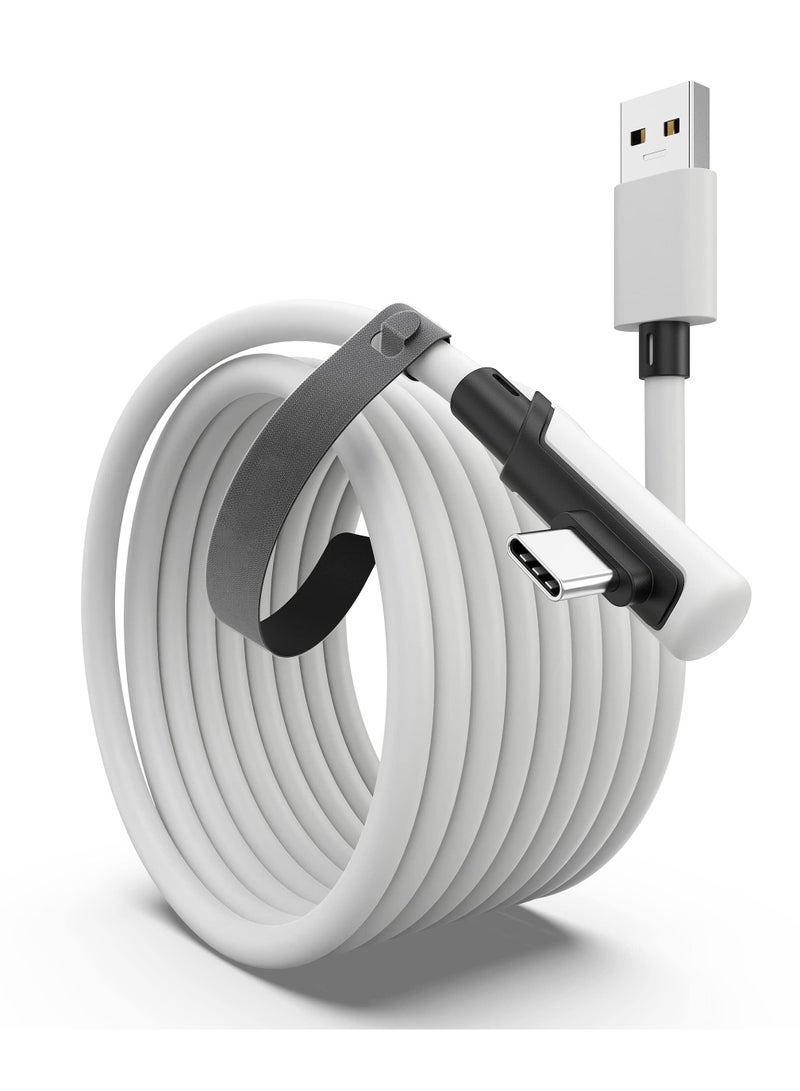 Link Cable 5 Meters for Oculus Quest 2 Accessories and PC/Steam VR, High Speed PC Data Transfer, USB 3.2 to USB C Cable for VR Headset and Gaming PC - Image 1