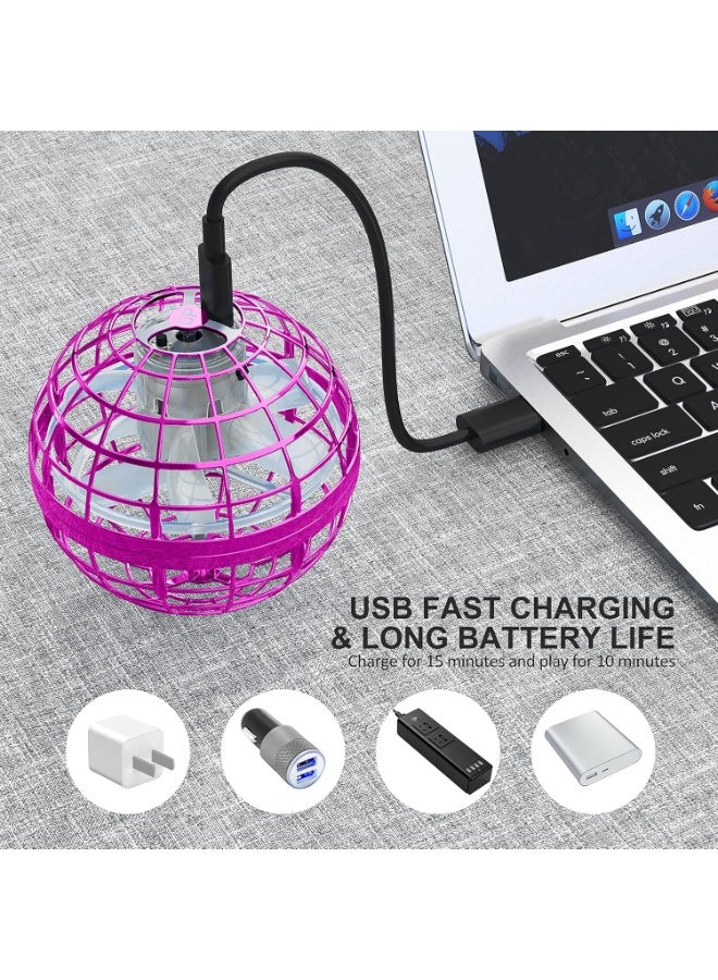 ST ZONE Flying Orb Ball Hand Controlled Hover Spinner with LED Lights – Auto Floating Boomerang Toy for Indoor & Outdoor Play, Gift for Kids Boys Girls Ages 6+ - Image 3