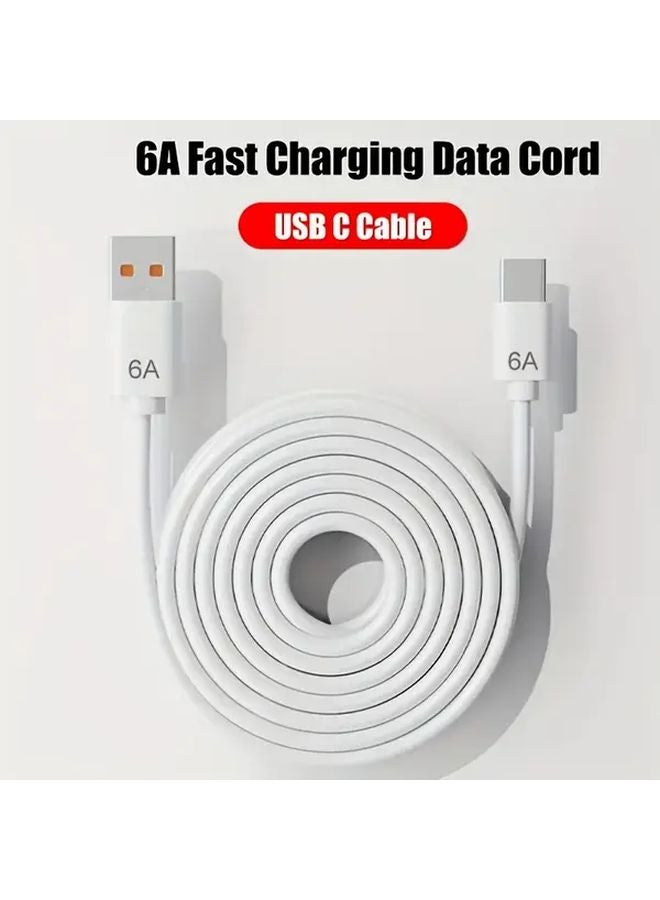 314.96 بوصة كابل شاحن سريع USB C فائق الطول 66 واط عالي السرعة 6 أمبير لشاومي سامسونج هواوي - Image 4