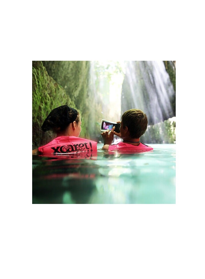 DICAPAC C2 Floating Waterproof Phone Case - Durable, Full-Body Protection for Swimming, Beach, and Outdoor Adventures-White - Image 2
