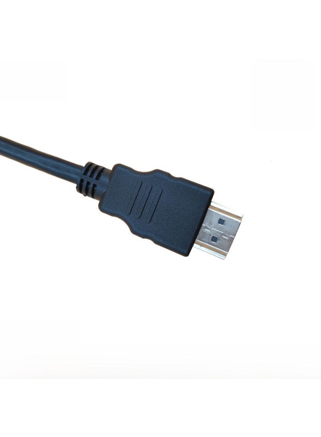 Spot Hdmi HD Data Line 1 Meter 1.5 Meter Computer Top Box Display Monitoring Hdmi HD Line-Color:Black-Line Length:14+1od5.5 Black 1m - Image 4
