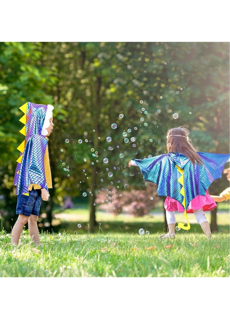 Dragon-Wings-Costume for Kids, Boys Girls Dino Dress-Up Capes, with Dinosaur-Cape and Mask Gloves, Dino Dress-Up Party Gifts Toys, for Birthday Gifts Party Favors (3 Pcs) - Image 4