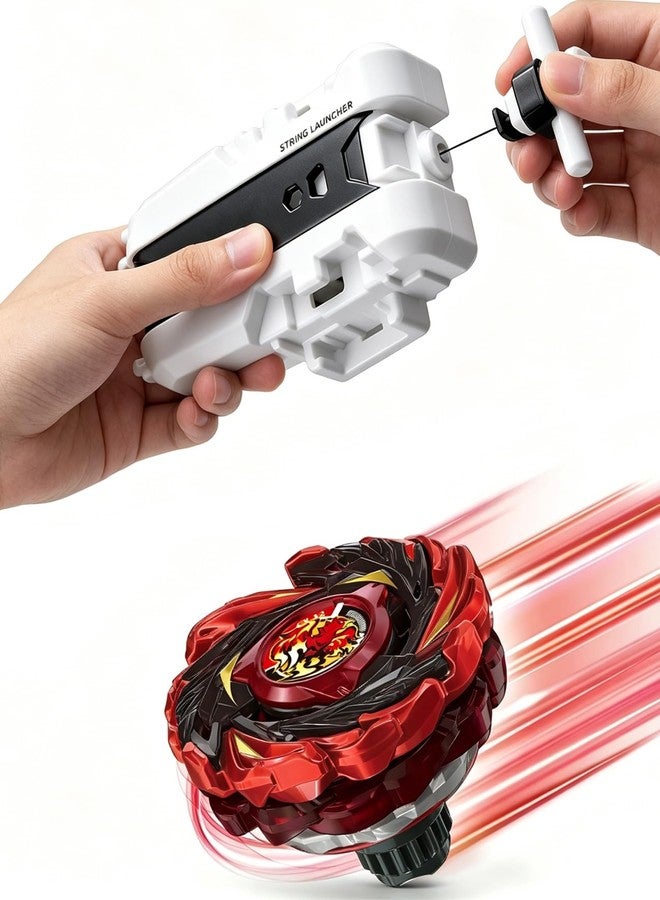 Desamvap CX-12 X Phoenix Flare Z9-80WW Defense Type Starter Set - High Stamina Spinning Top with String Launcher, Official Battling Toy Birthday Gift for Ages 8+, Boys & Collectors - Image 1