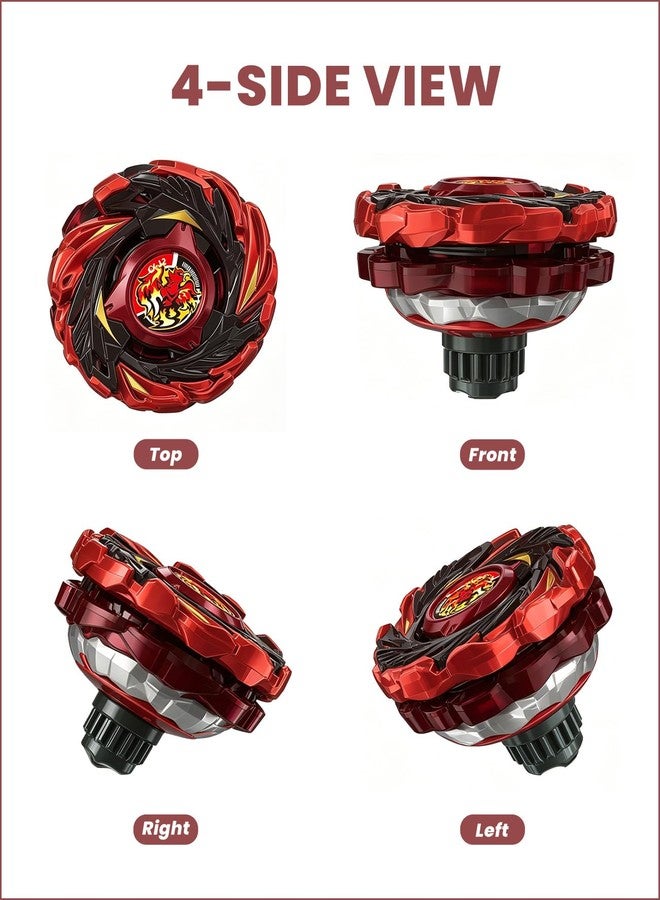 Desamvap CX-12 X Phoenix Flare Z9-80WW Defense Type Starter Set - High Stamina Spinning Top with String Launcher, Official Battling Toy Birthday Gift for Ages 8+, Boys & Collectors - Image 3