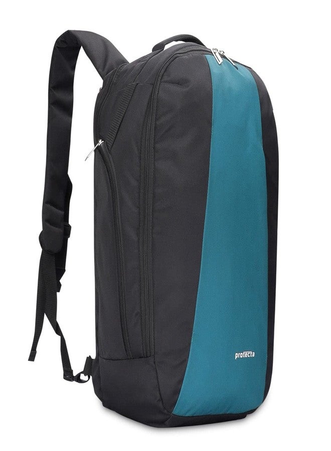 Protecta Proposed Merger Convertible Backpack Office Bag - with external laptop compartment and space for clothes and accessories for work or leisure trips - Black & Green - Image 2
