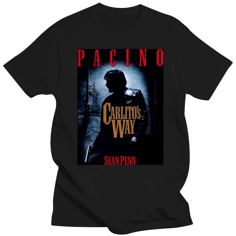 Carlito Way V1 Brian De Palma Movie 1993 T-Shirt (Black) All - Image 2
