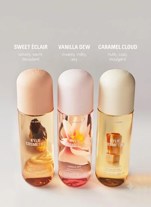 كايلي كوزمتيكس hair & body mist trio, 20% savings
