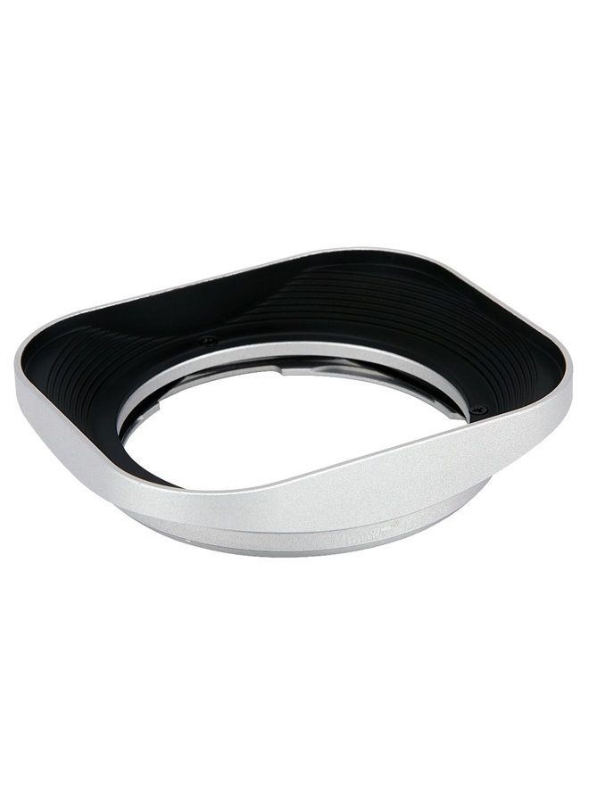 Haoge LH-ZV06 Metal Lens Hood for Carl Zeiss Distagon T 2.8/21 21mm f/2.8 ZM, C Biogon T 4.5/21 21mm f/4.5 ZM, 2.8/25 25mm f/2.8 ZM, 2.8/28 28mm f/2.8 ZM, C Sonnar 1.5/50 50mm f/1.5 ZM Lens Silver