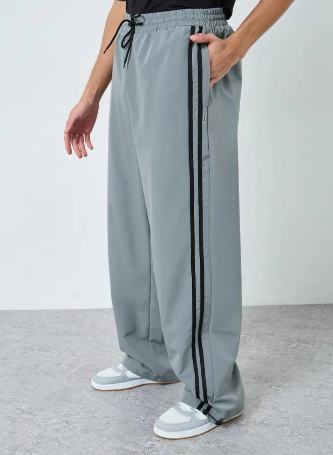 Side Seam Striped Detail Joggers