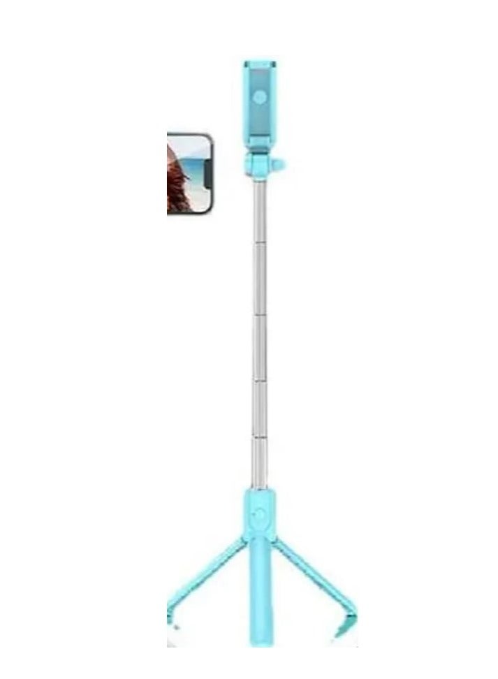 Lightweight Extendable Selfie Stick, Tripod Stand with Wireless Remote, Phone Holder Can Be Used as a Selfie Stick and Tripod Compatible with iPhone 15, 14, 13, 12 Pro, XS Max, X, 8 Plus, Samsung - Image 2