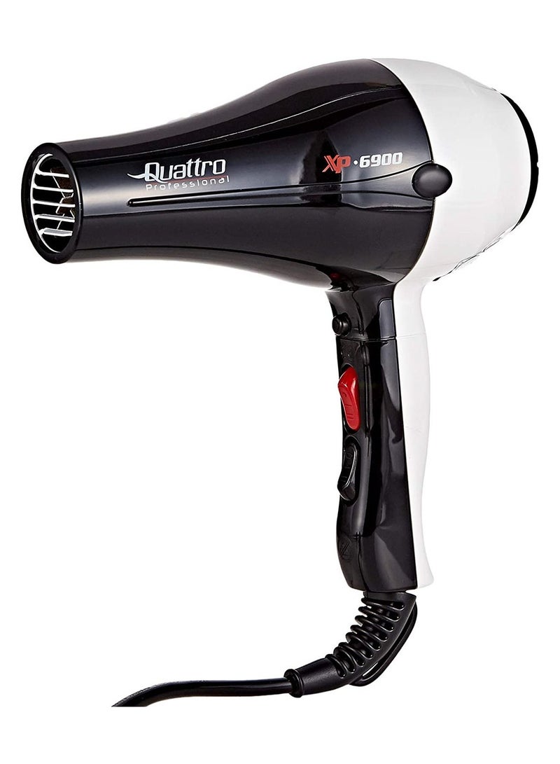 Quattro مجفف الشعر الاحترافي Quattro XP 6900 باللون الأبيض - Image 1