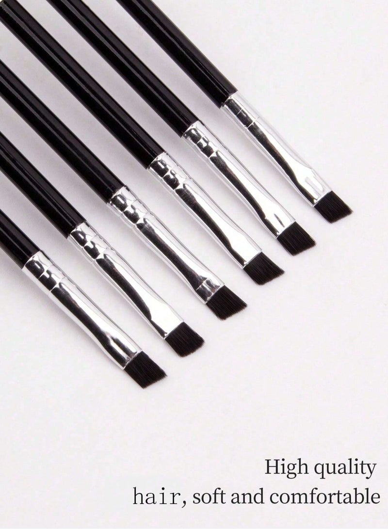 Shein 6 Pcs Eye & Lash Makeup Brush Set – Mascara Wands & Eyebrow Comb ( Color May Vary ) - Image 3