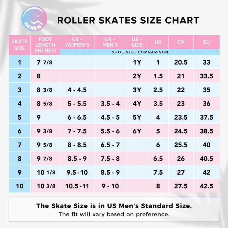 C SEVEN C7skates Quad Roller Skates | Retro Design (Black, Women's 9 / Men's 8) - Image 2