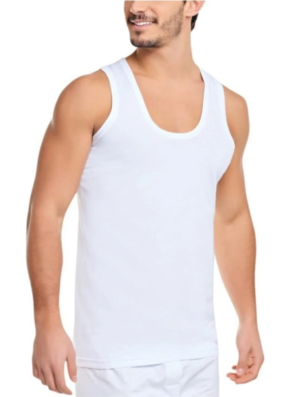 Seher Yıldızı Men's White 6 Pack Undershirt