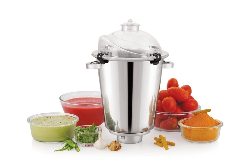 Expert Chef EXPERT CHEF Hotel Bahubali 2100w Commercial Steel Plating Mixer Grinder with 4 Jars for Hotels Restaurants Caterers and Heavy use HorecaVersatile Blending Grinding for Every Kitchen Need Silver  - Image 5