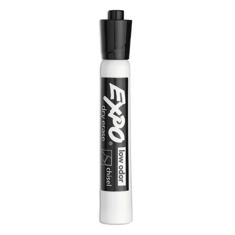 EXPO Dry Erase Markers, Chisel Tip, Black, Low-Odor, Pack of 36, Perfect for Whiteboards, Non-Porous Surfaces & Home Offices - Image 4