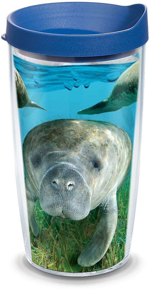 Tervis Manatee Made in USA Double Walled Insulated Tumbler Clear