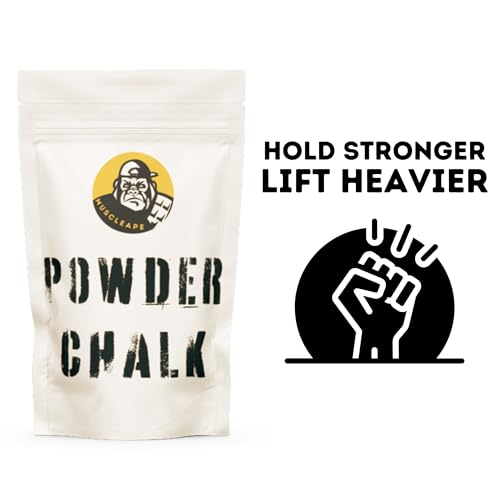 Muscleape Chalk Powder for Superior Grip. 100gm Premium Non Dust Chalk for Weightlifting, Bodybuilding, Powerlifting, Calisthenics and Other Sports.Non Allergic. Makes Your Grip Dry & Strong. - Image 2