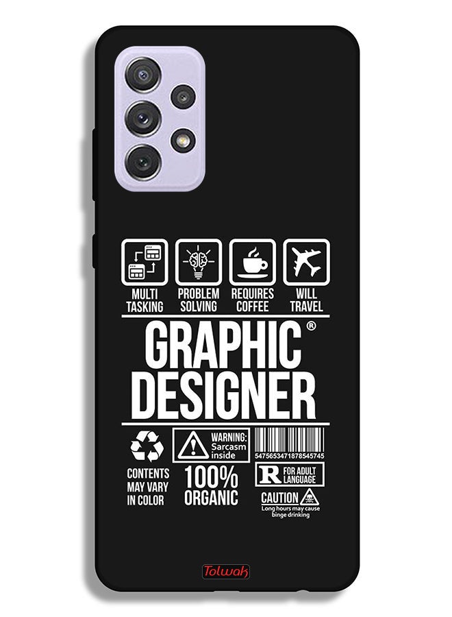 Tolwak Samsung Galaxy A72 5G Protective Case Cover Graphic Designer Sticker - Image 1