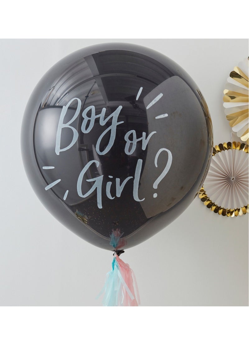 Ginger Ray Ginger Ray 36" Gender Reveal Confetti Balloon for Baby Shower Celebrations  - Image 2