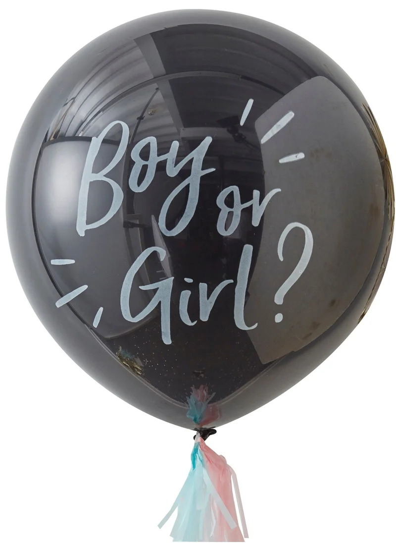 Ginger Ray Ginger Ray 36" Gender Reveal Confetti Balloon for Baby Shower Celebrations