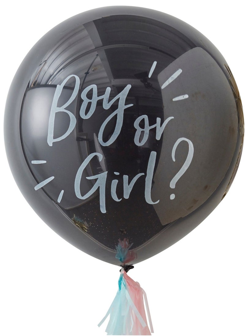 Ginger Ray Ginger Ray 36" Gender Reveal Confetti Balloon for Baby Shower Celebrations  - Image 1