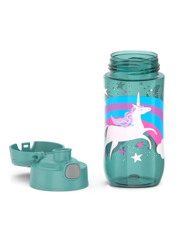 THERMOS Thermos Funtainer Unicorn Plastic Water Bottle, Leak-proof, Durable, Food-grade, 3 Years+, Blue - 470ml  - Image 2