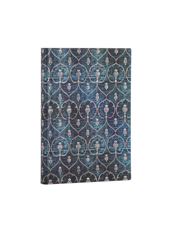 Blue Velvet Midi Lined Journal - Paperback