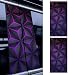 Dogary 2 PCS B Pillar Sticker Decal Personalized Hexagon Pattern Car Middle Pillar Sticker Vinyl Waterproof SelfAdhesive Decal Scratch Cover for Vehicle Exterior Glass Metal Multicolored - Image 2