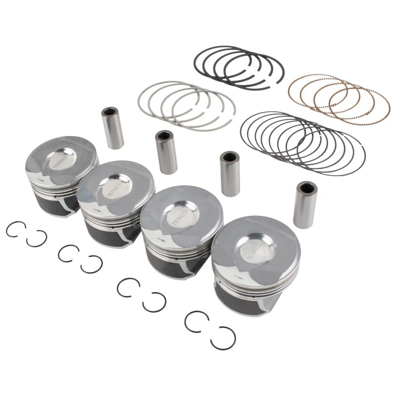 مجموعة حلقات المكبس 4 قطع من Seaforie 11257576973 متوافقة مع MINI Cooper R55 R56 R57 R58 R59 R60 R61 N14 Turbo