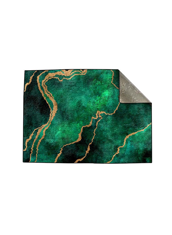 RIZARIES Green Abstract Centerpiece Rug, Fabric, Rectangle  - Image 2