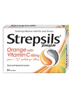 Strepsils Strepsils Sore Throat Relief Orange 24pcs 