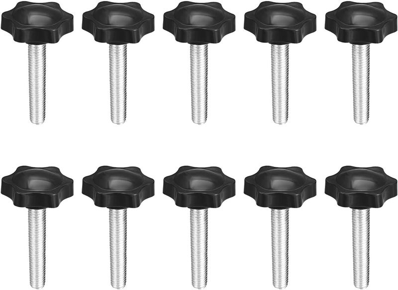 NACX M8 x 40mm Thread Clamping Knob, Thumb Screw, Star Hand Knob Tightening Screw Knob for Machinery, 10Pcs - Image 1