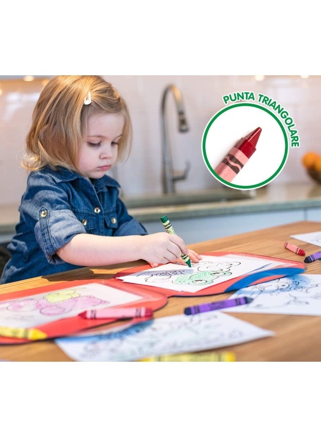 Crayola - Washable Triangular Colorful Crayons 16 Crayons - 52-016T - Image 3