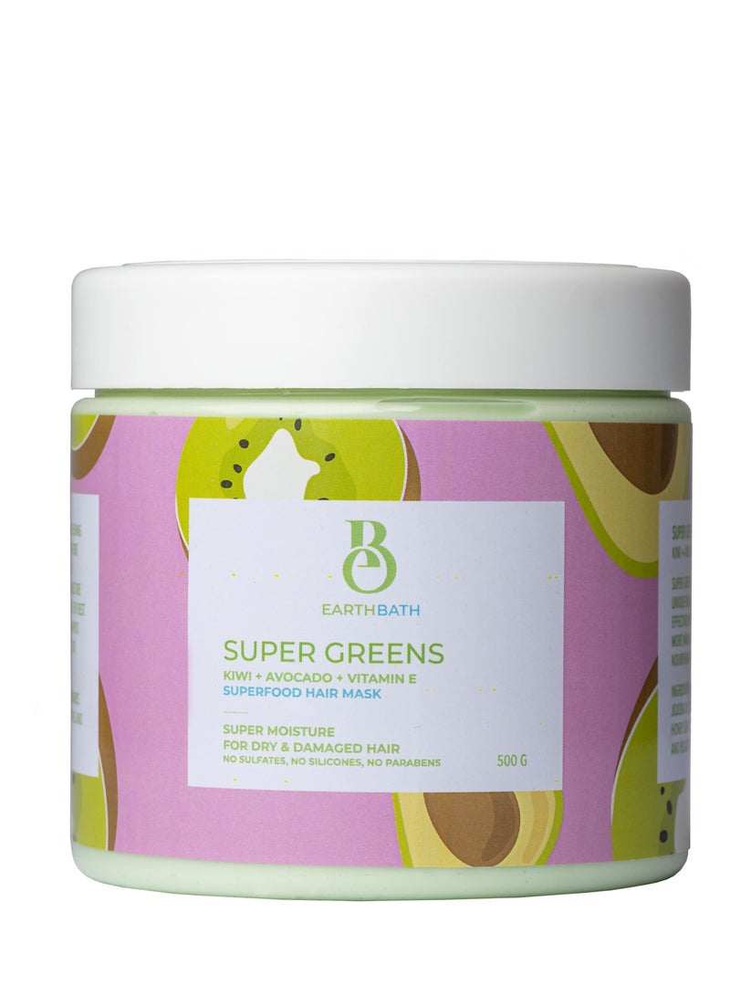 earthbath Super Greens Hair Mask For Dry and Damaged Hair