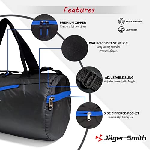 Jager_Smith GB 800 Multipurpose Gym Bag with Shoe CompartmentII Foldable Gym Bag - Image 4