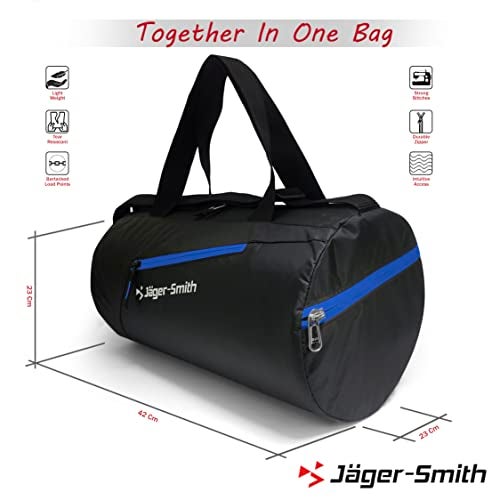 Jager_Smith GB 800 Multipurpose Gym Bag with Shoe CompartmentII Foldable Gym Bag - Image 3