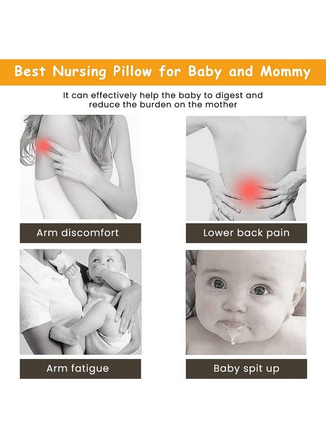 Snowie Soft Baby Feeding Pillow For Breastfeeding, Nursing Pillow With Infant Support Cushion, Multi-Purpose Nursing Pad With Removable Neck Belt For Mom Baby Skin Friendly, Fabric, Polyester;Cotton - Image 3