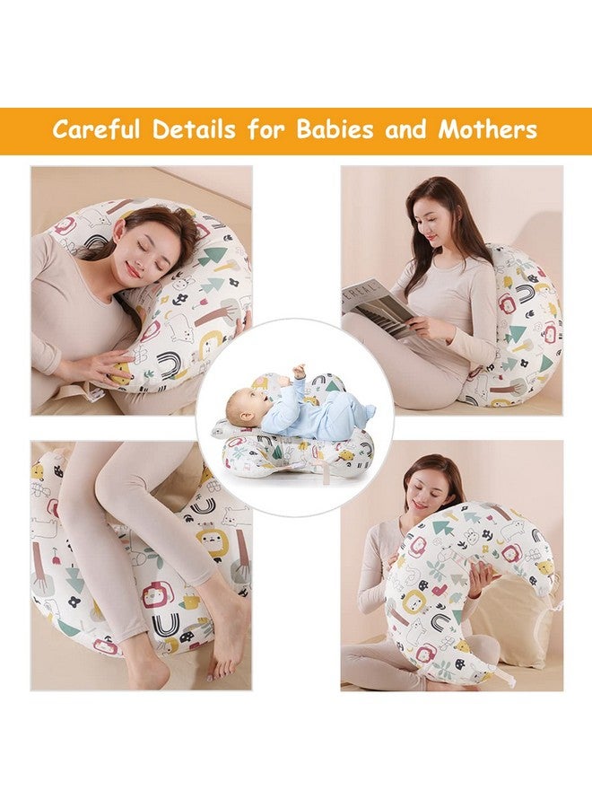 Snowie Soft Baby Feeding Pillow For Breastfeeding, Nursing Pillow With Infant Support Cushion, Multi-Purpose Nursing Pad With Removable Neck Belt For Mom Baby Skin Friendly, Fabric, Polyester;Cotton - Image 5