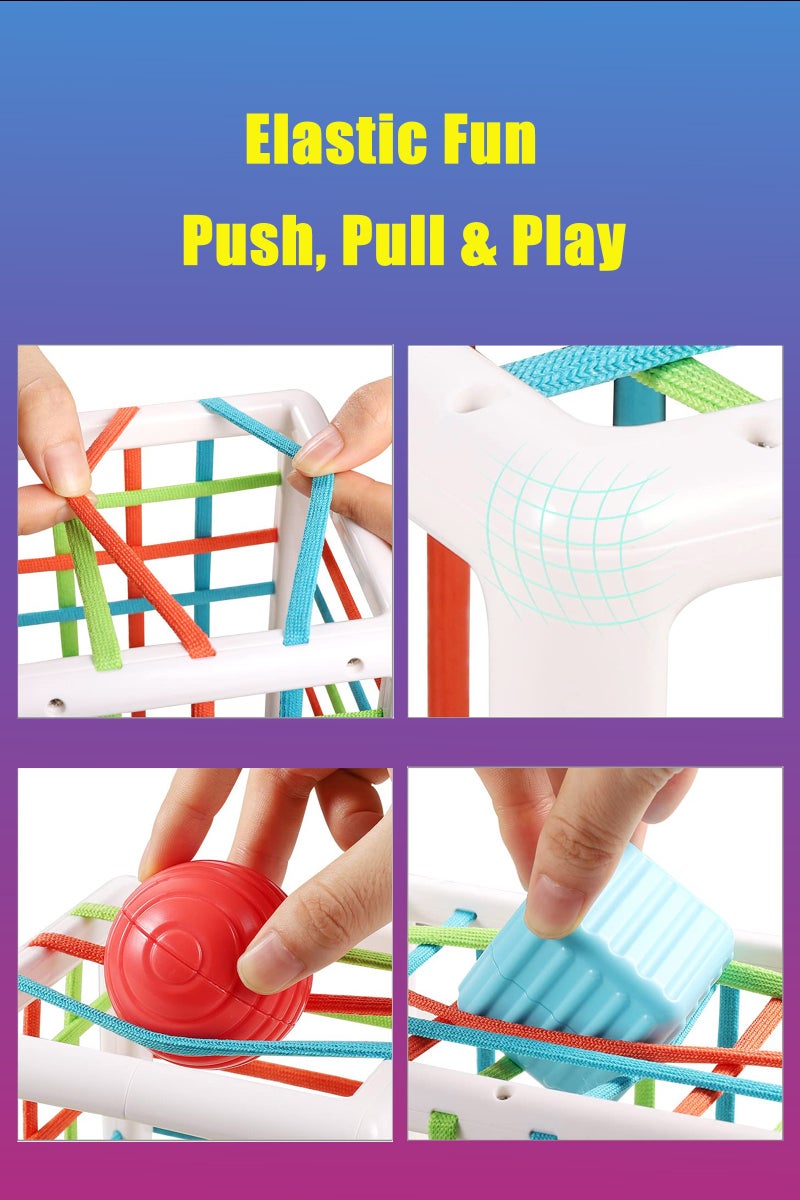 يو إل اتش واي سي لعبة الذكاء التعليمية لعبة الأشكال المثالية فارز مكعبات ناعمة مونتيسوري - Image 4